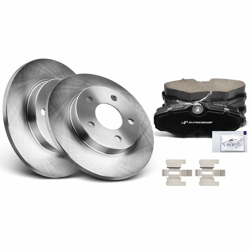 Rear Disc Brake Rotors & Ceramic Brake Pads for Ford Taurus Mercury 93-05