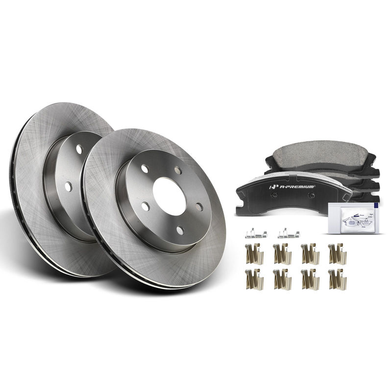 Front Disc Brake Rotors & Ceramic Brake Pads for Jeep Grand Cherokee 1999-2004