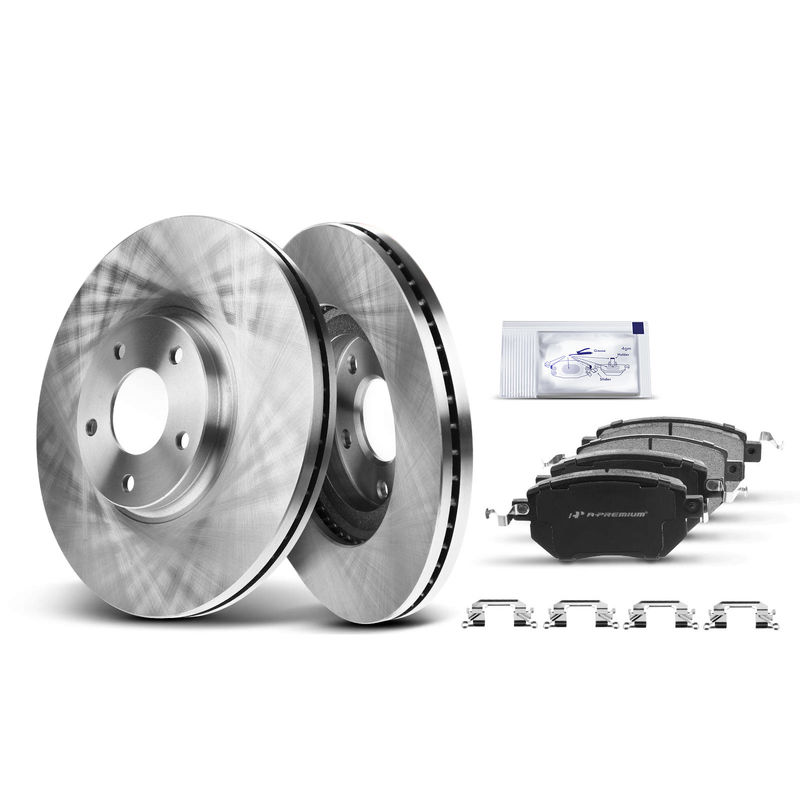 Front Disc Brake Rotors & Ceramic Brake Pads for INFINITI FX35 2003-2005 Nissan
