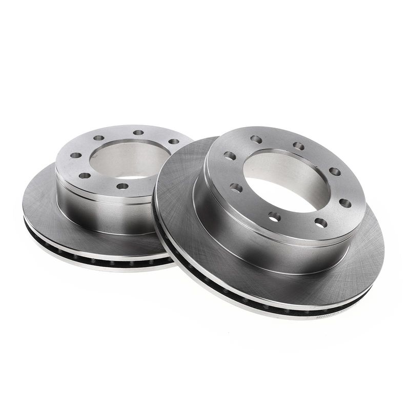 Front & Rear Disc Brake Rotors & Ceramic Brake Pads for Chevrolet Silverado 2500