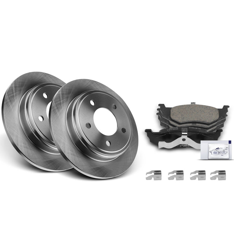 Rear Disc Brake Rotors & Ceramic Brake Pads for Chrysler 300M Concorde LHS Dodge