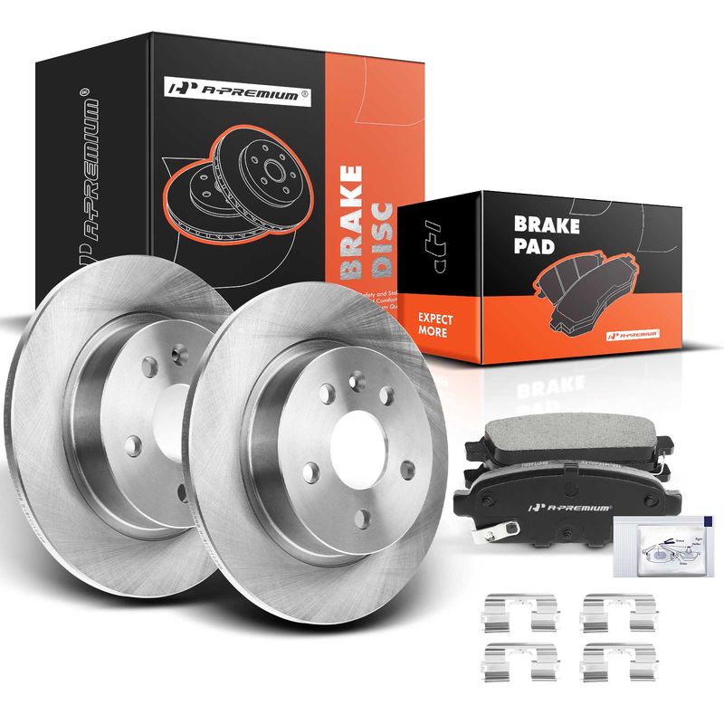 Rear Disc Brake Rotors & Ceramic Brake Pads for Chevrolet Cruze Sonic Buick