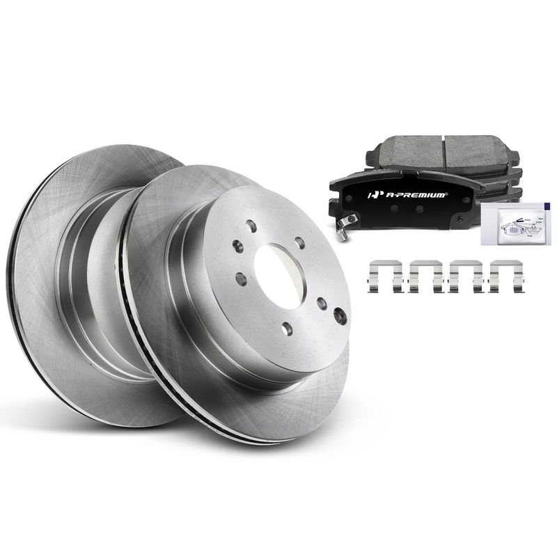 Rear Disc Brake Rotors & Ceramic Brake Pads for Chevrolet Equinox Captiva Sport