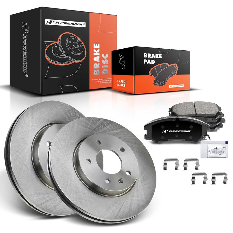 Front Disc Brake Rotors & Ceramic Brake Pads for Chevrolet Captiva Sport Pontiac