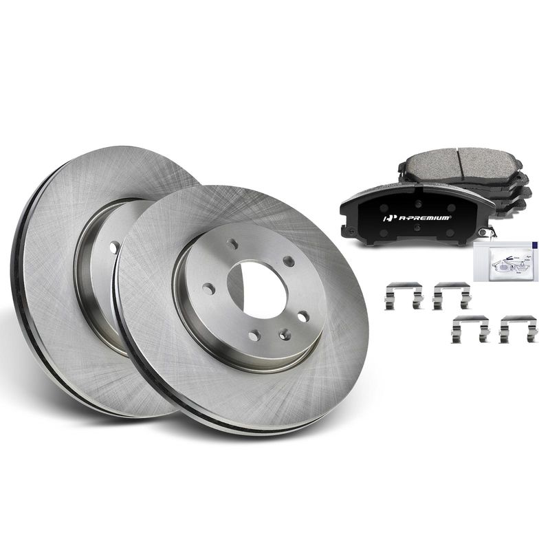 Front Disc Brake Rotors & Ceramic Brake Pads for Chevrolet Captiva Sport Pontiac