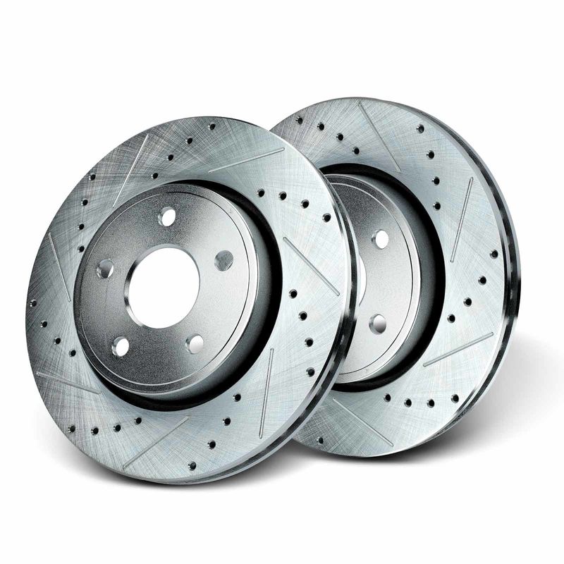 Front Drilled Brake Rotors for Jeep Commander 2006-2010 Grand Cherokee 2005-2010