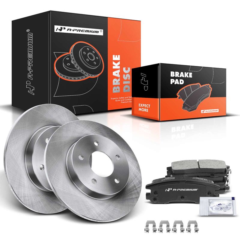 Rear Disc Brake Rotors & Ceramic Brake Pads for Buick Park Avenue Cadillac