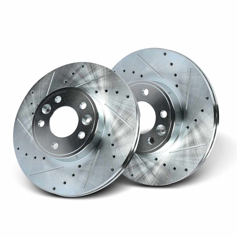 Front Drilled Brake Rotors for Ford Crown Victoria Lincoln Town Car Mercury