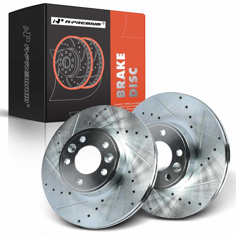 Front Drilled Brake Rotors for Ford Crown Victoria Lincoln Town Car Mercury