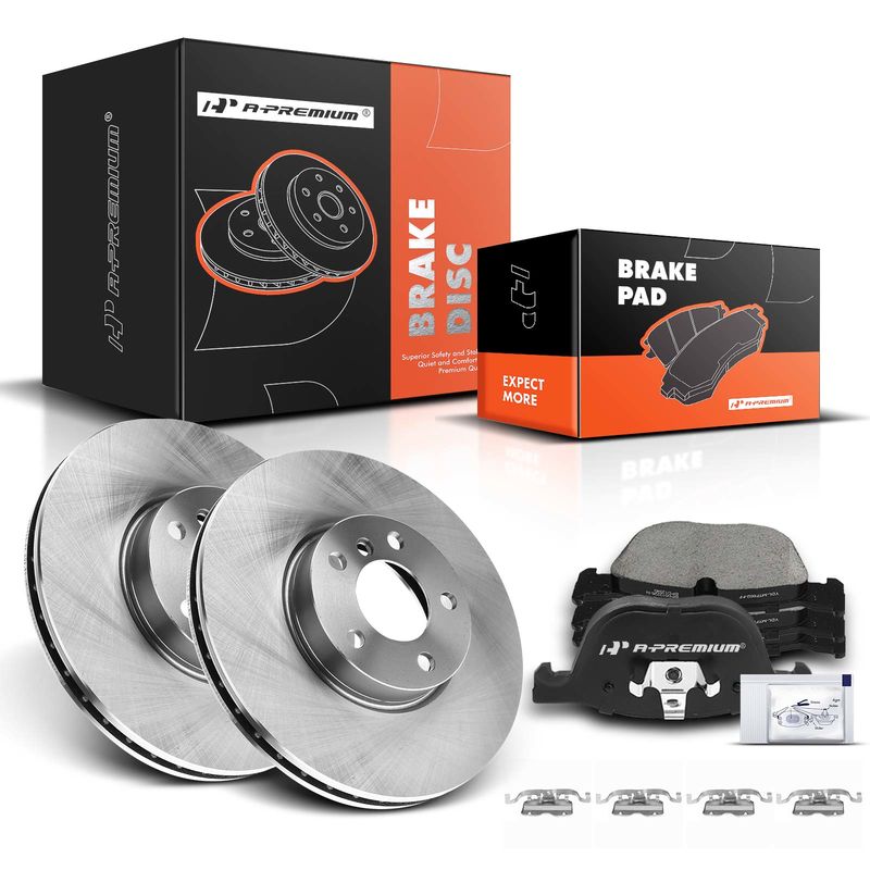 Front Disc Brake Rotors & Ceramic Brake Pads for BMW X5 X6 E70 E71 E72 2011-2012