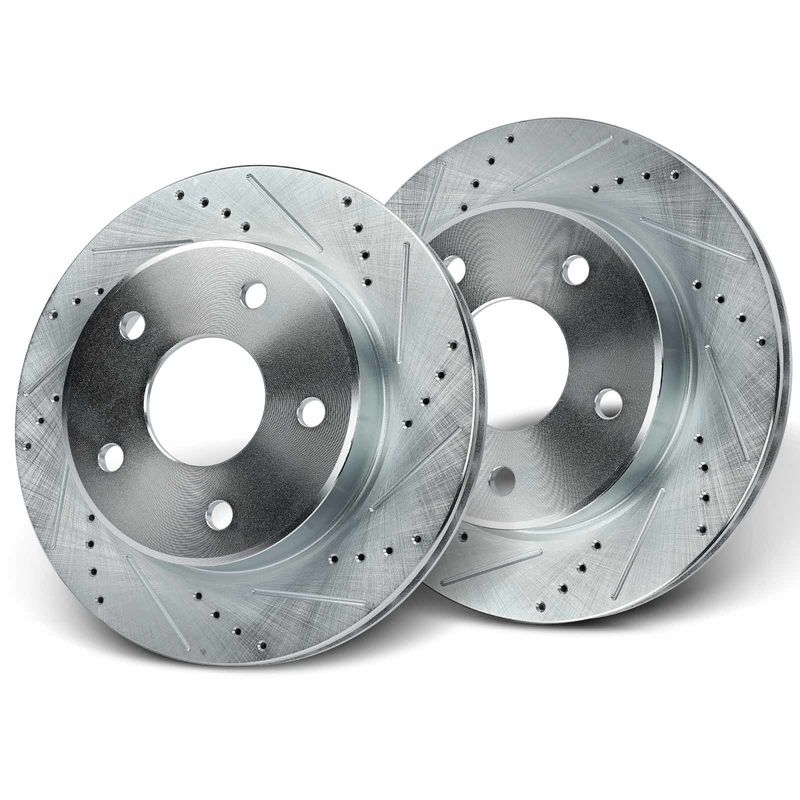 Front Drilled Brake Rotors for Dodge Dakota 2005-2010 Mitsubishi Raider Ram