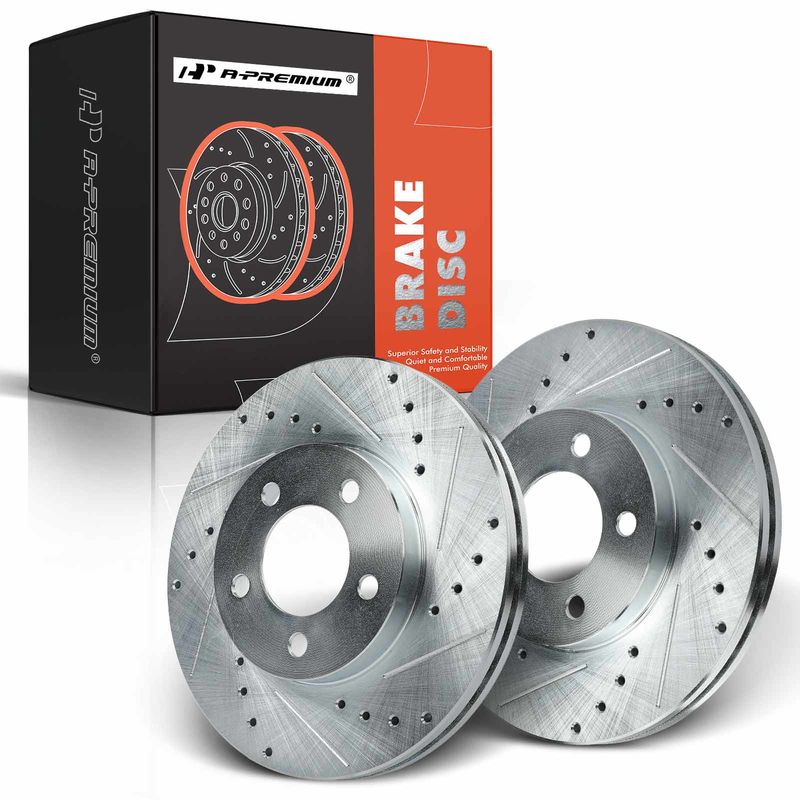 Front Drilled Brake Rotors for Ford Taurus 1994-2000 Windstar Mercury Lincoln
