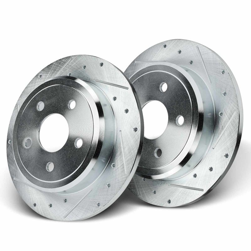 Rear Drilled Brake Rotors for Jeep Commander 2006-2010 Grand Cherokee 2005-2010