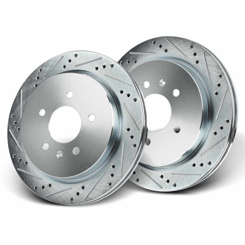 Rear Drilled Brake Rotors for Cadillac CTS 2003-2007 STS 2005-2011 Seville