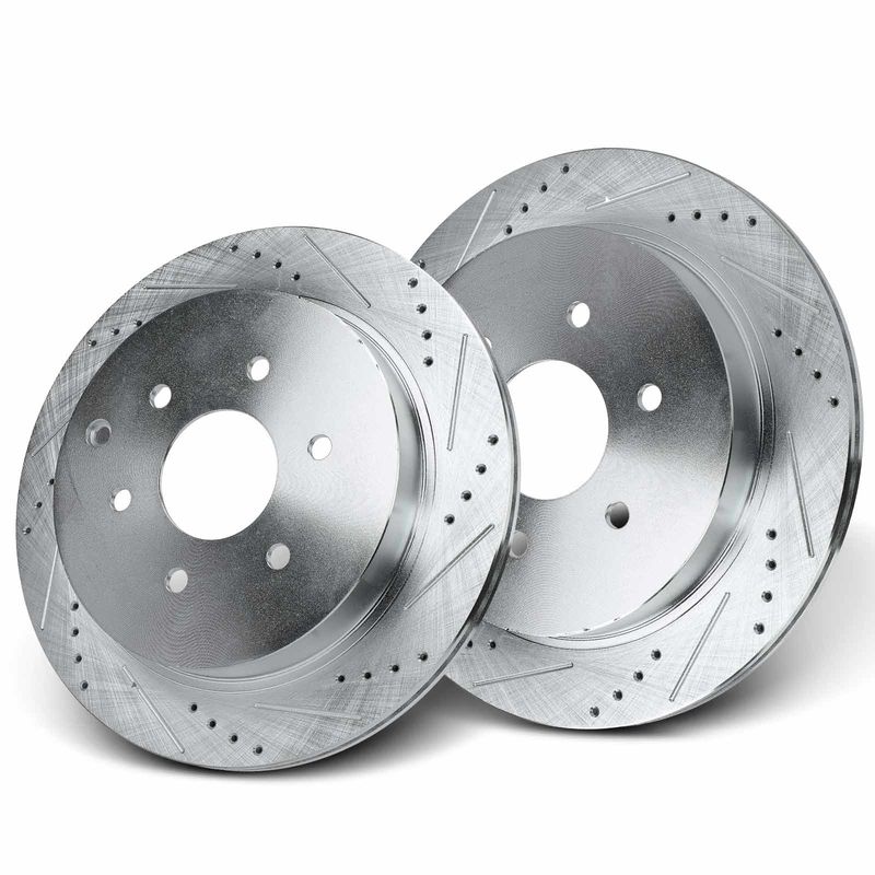 Rear Drilled Brake Rotors for Nissan Armada 2017-2021 INFINITI QX56 QX80