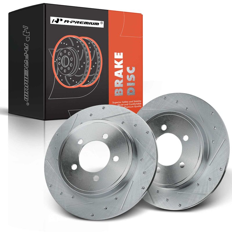 Rear Drilled Brake Rotors for Ford Explorer 2002-2010 Mercury Mountaineer