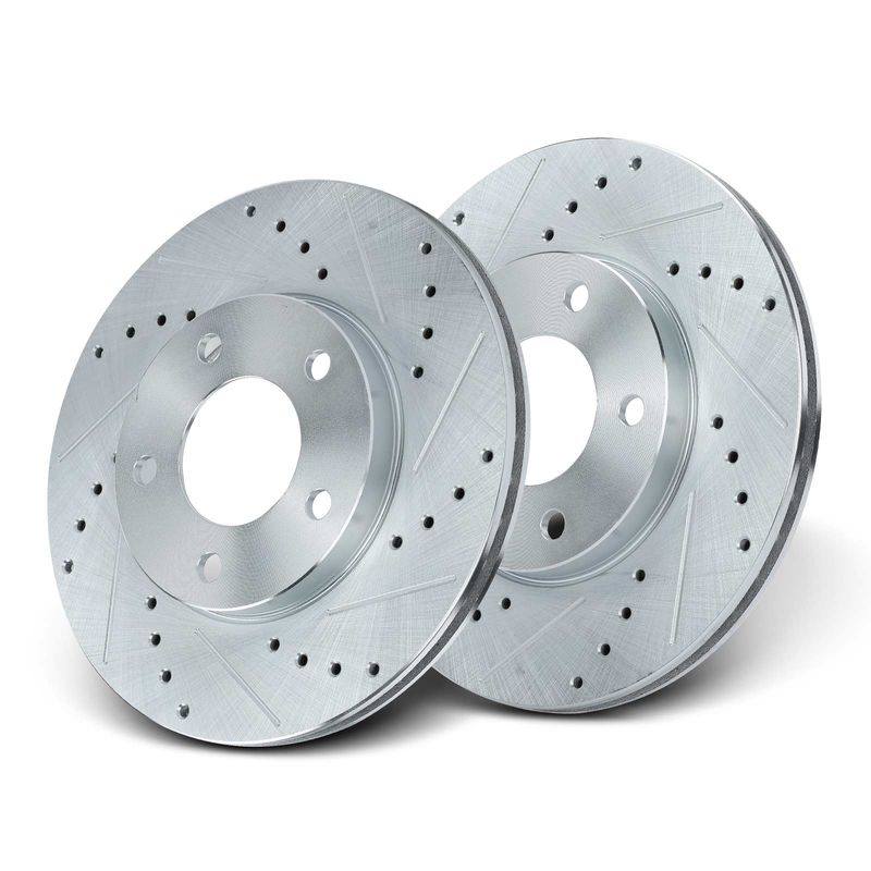 Front Drilled Brake Rotors for Ford Escape 2001-2007 Mazda Tribute Mercury