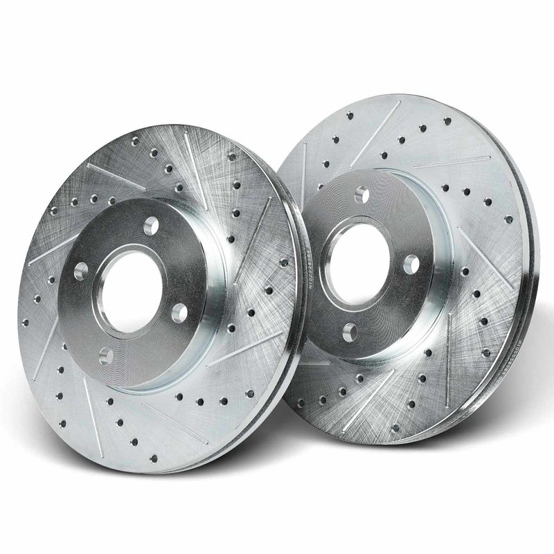 Front Drilled Brake Rotors for Ford Focus 2005-2007 L4 2.0L 2.3L