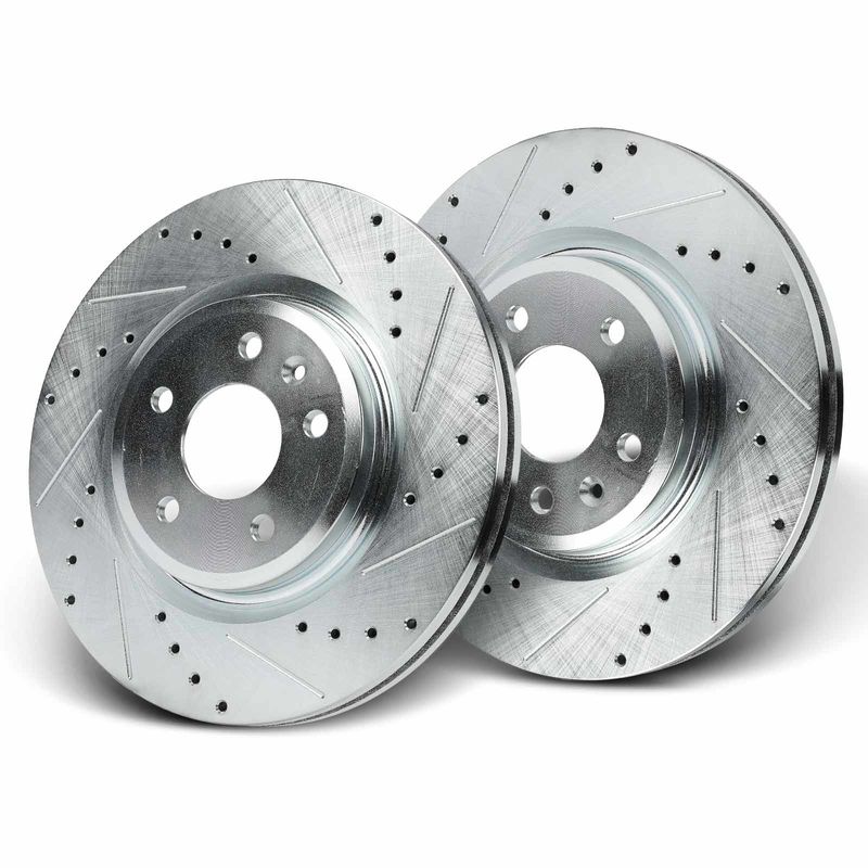 Front Drilled Brake Rotors for Ford Explorer 2011-2019 Flex Lincoln