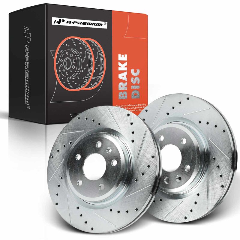 Front Drilled Brake Rotors for Ford Explorer 2011-2019 Flex Lincoln