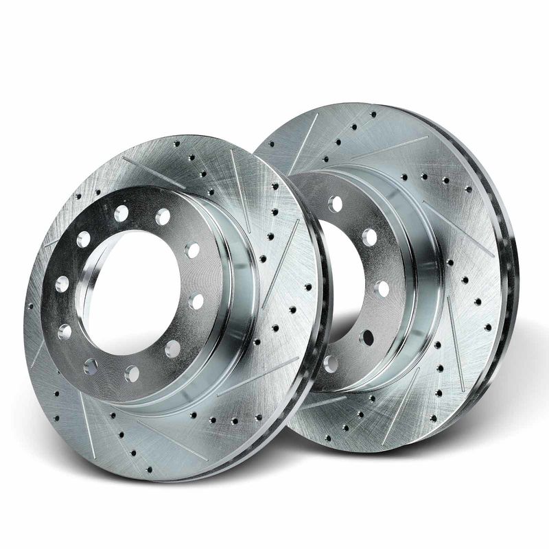 Front Drilled Brake Rotors for Ford F-350 Super Duty 2015-2016 F-450 Super Duty