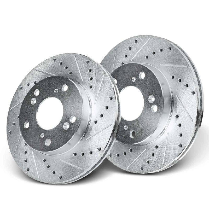 Front Drilled Brake Rotors for Honda Civic 2012-2015 Acura ILX 2013-2015