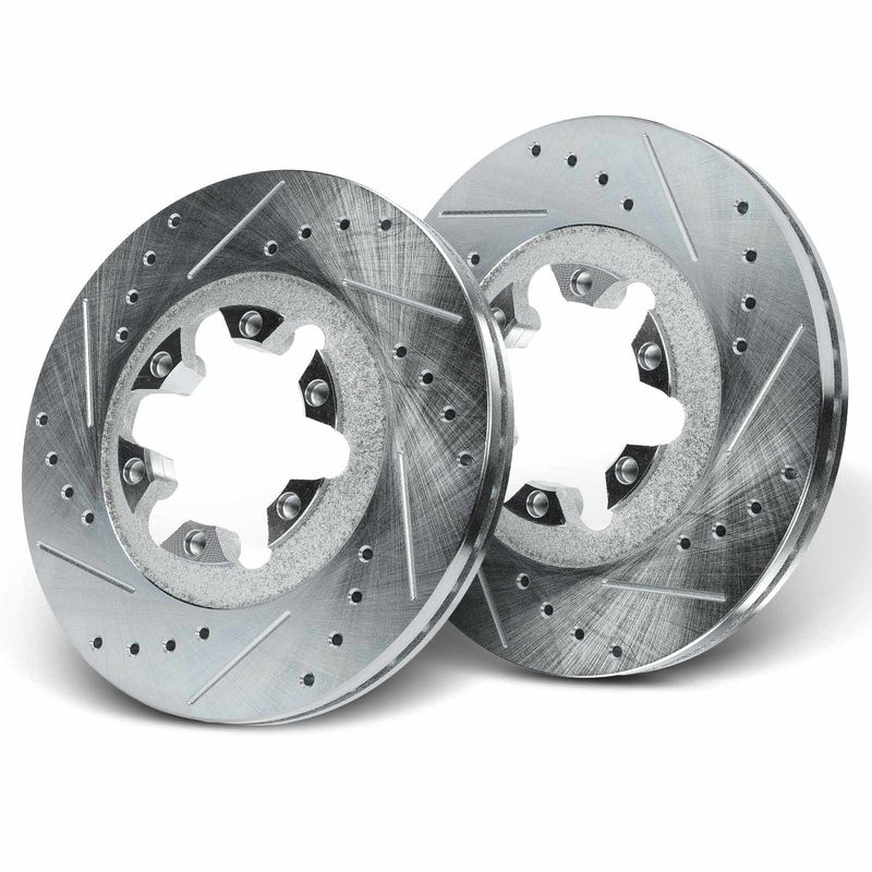 Front Drilled Brake Rotors for Chevy Colorado GMC Canyon Isuzu i-280 i-350