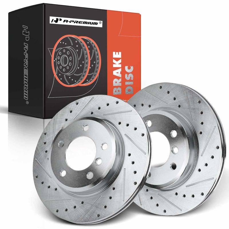 Front Drilled Brake Rotors for BMW 320i 323i 325i 325xi Z3 Z4