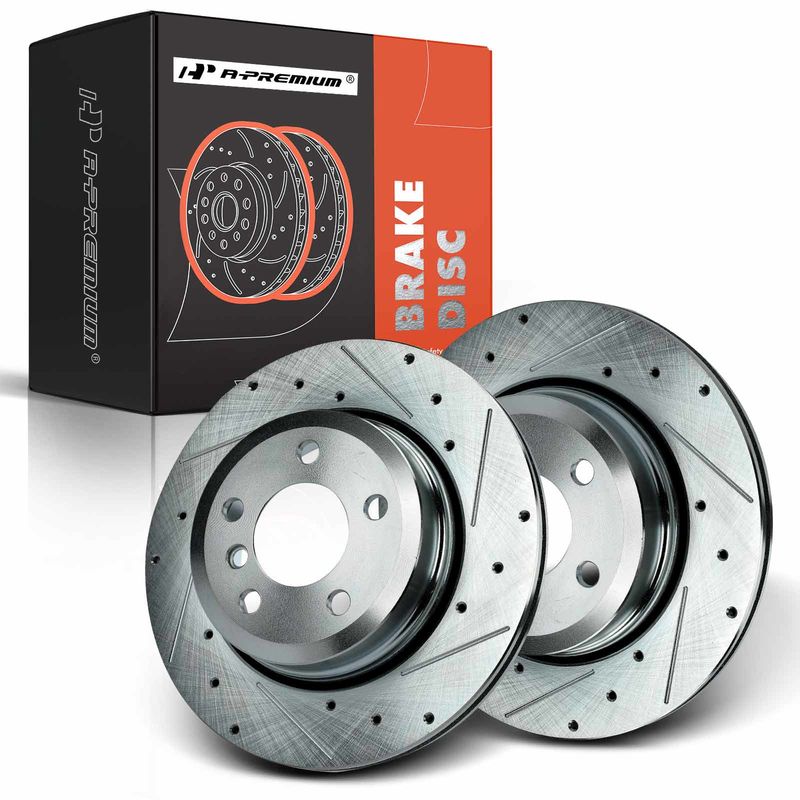 Rear Drilled Brake Rotors for BMW X3 2004-2011 L6 2.5L 3.0L