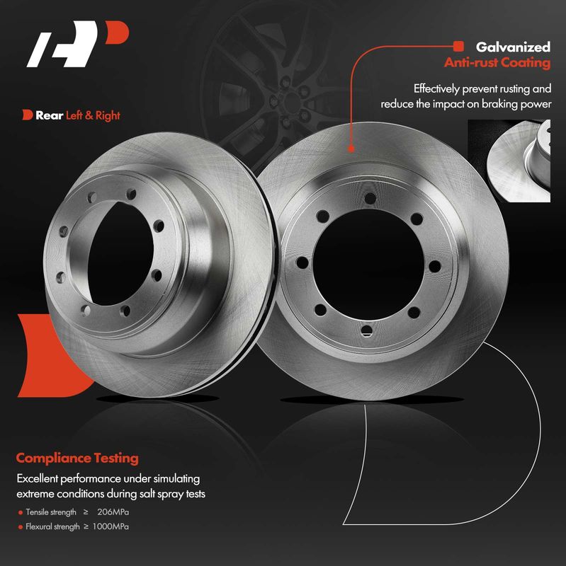 Rear Disc Brake Rotors for Ford F-350 Super Duty 1999-2004