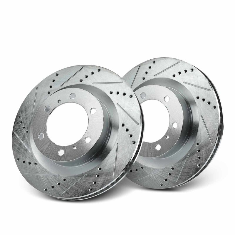 Front Drilled Brake Rotors for Toyota 4Runner 2010-2020 Lexus GX460 2010-2021