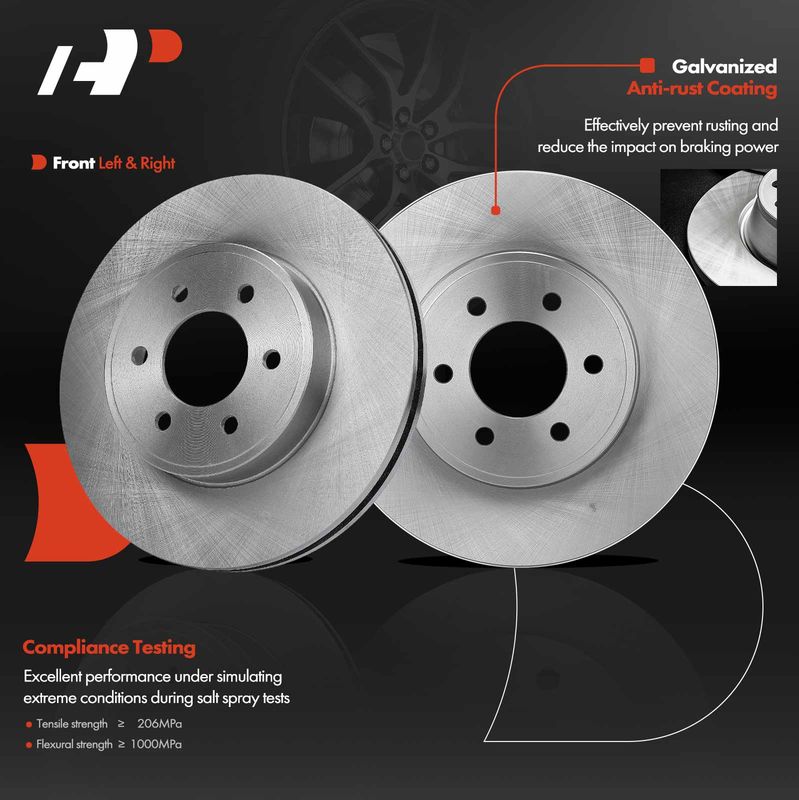 Front Disc Brake Rotors for Dodge Durango 2003 V8 4.7L 5.9L