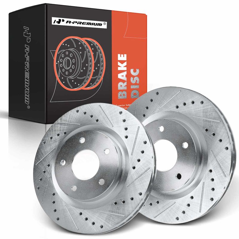 Front Drilled Brake Rotors for Nissan Juke 2011-2017 Sentra 2017-2019