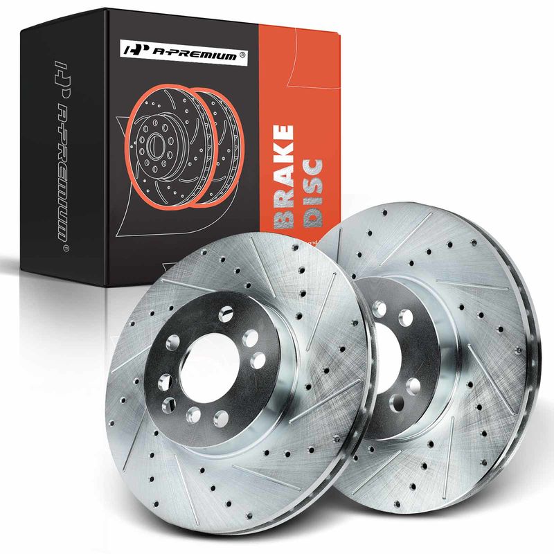 Front Drilled Brake Rotors for BMW E53 X5 2000-2006 3.0L 4.4L
