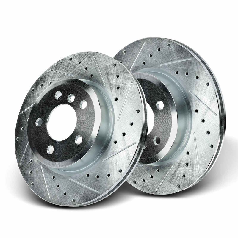 Front Drilled Brake Rotors for BMW X3 2004-2010 2.5L 3.0L