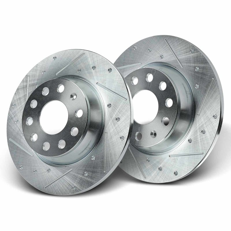 Rear Drilled Brake Rotors for Audi A3 A3 Quattro Volkswagen Jetta Passat Eos