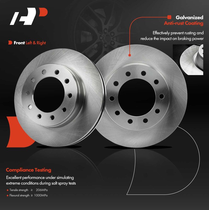 Front Disc Brake Rotors for Ford F-350 Super Duty 2015-2016 F-450 Super Duty