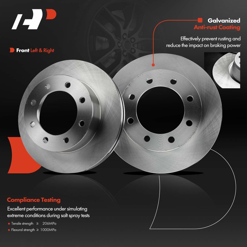Front Disc Brake Rotors for Ford F-350 Super Duty 2005-2013 F-450 Super Duty