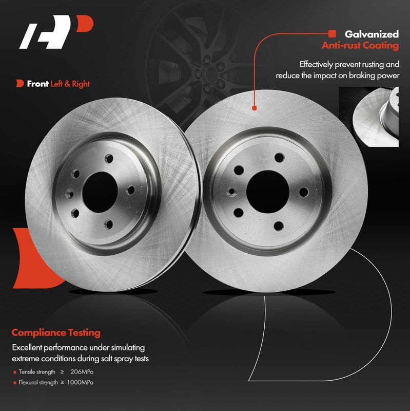 Front Disc Brake Rotors for Ford Explorer 2011-2019 Flex Lincoln MKS MKT