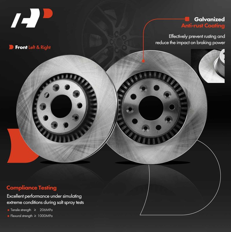 Front Disc Brake Rotors for Ford Taurus 2008-2009 Freestyle Five Hundred Mercury