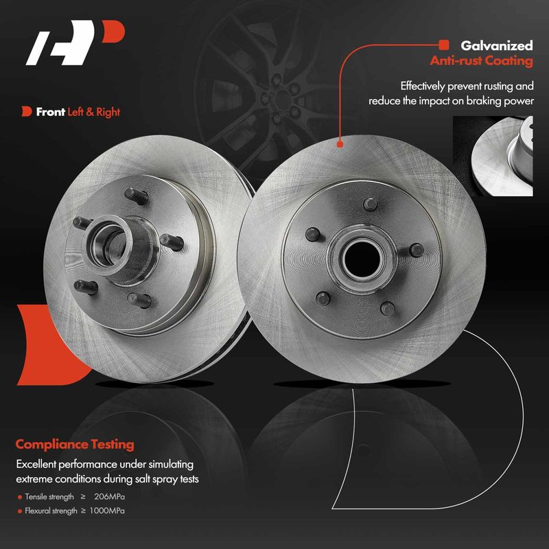 Front Disc Brake Rotors for Chevrolet C1500 Suburban Tahoe GMC Savana 1500 Yukon