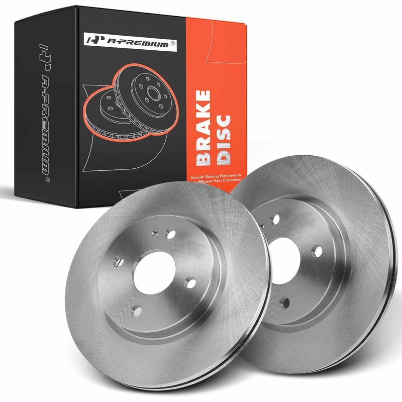 Front Disc Brake Rotors for Mazda 2 2011-2014 L4 1.5L