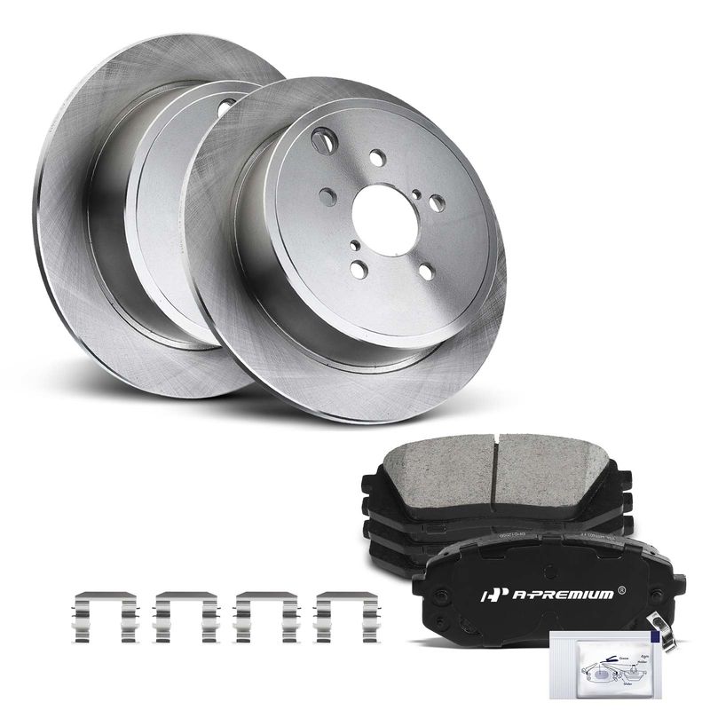 Front Disc Brake Rotors & Ceramic Brake Pads for Hyundai Sonata 2015 Tucson Kia