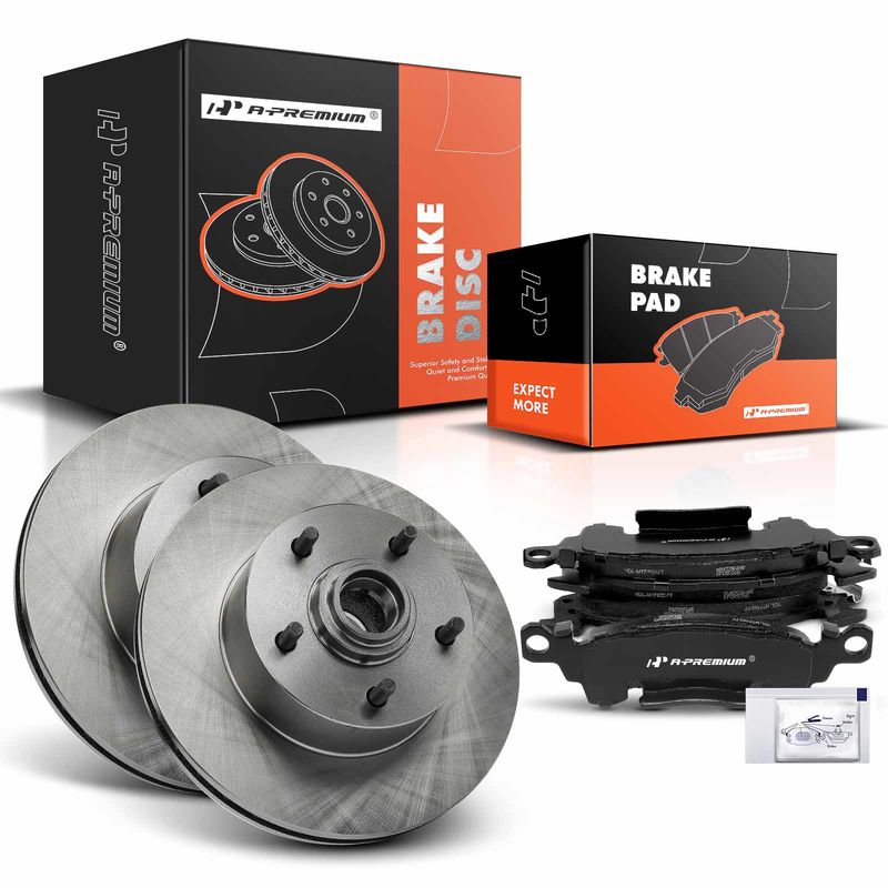 Front Disc Brake Rotors & Ceramic Brake Pads for Chevy Camaro Buick Olds Pontiac