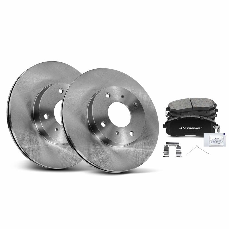 Front Disc Brake Rotors & Ceramic Brake Pads for Nissan Altima 1993-2001 Sentra
