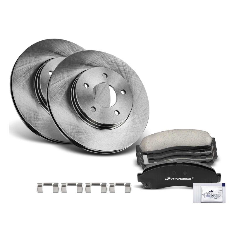 Front Disc Brake Rotors & Ceramic Brake Pads for Chevrolet Equinox Pontiac Saturn