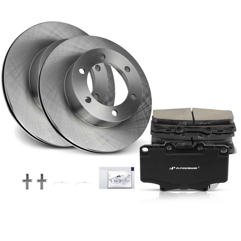 Front Disc Brake Rotors & Ceramic Brake Pads for Toyota 4Runner 1996-2002 Tacoma