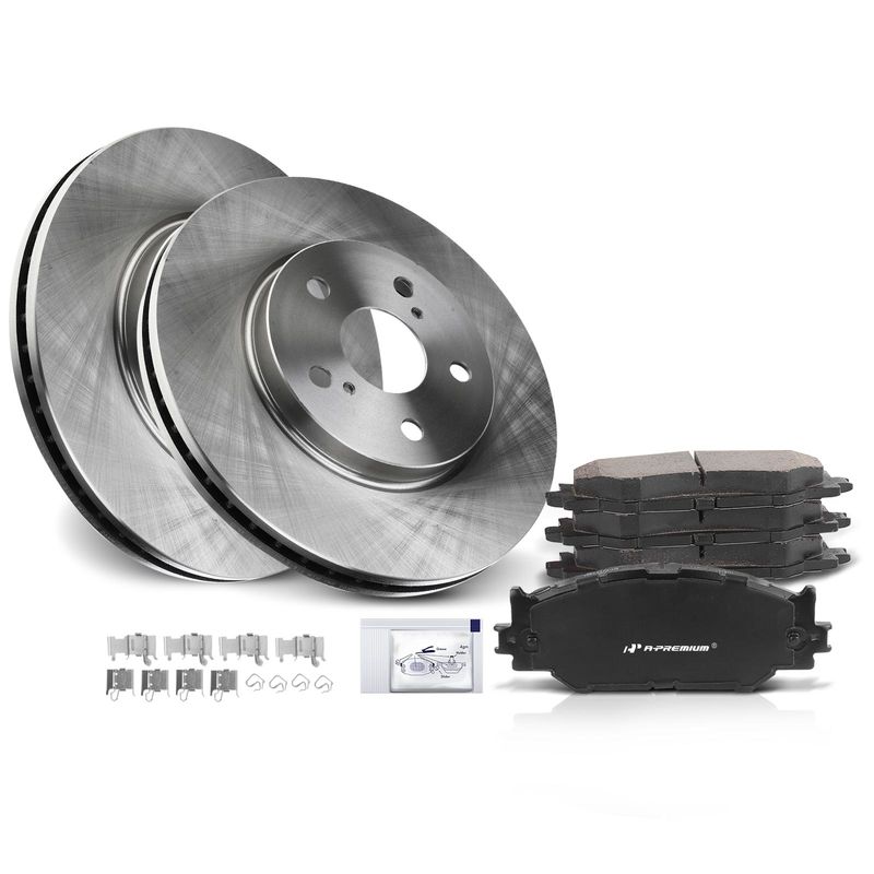 Front Disc Brake Rotors & Ceramic Brake Pads for Lexus IS250 2006-2015 V6 2.5L
