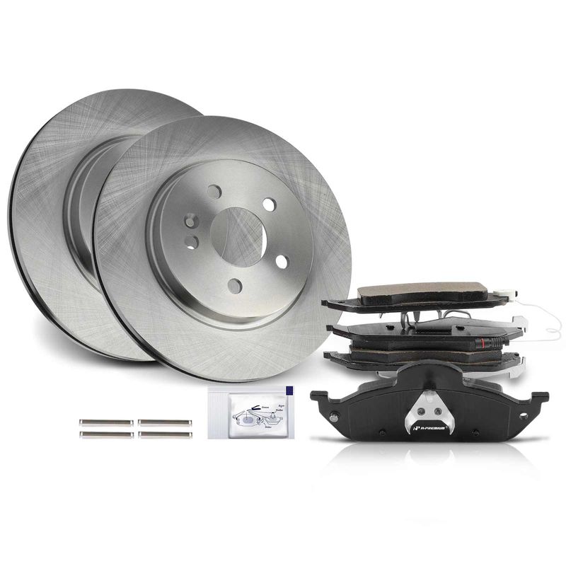Front Disc Brake Rotors & Ceramic Brake Pads for Mercedes-Benz ML320 W163 ML350