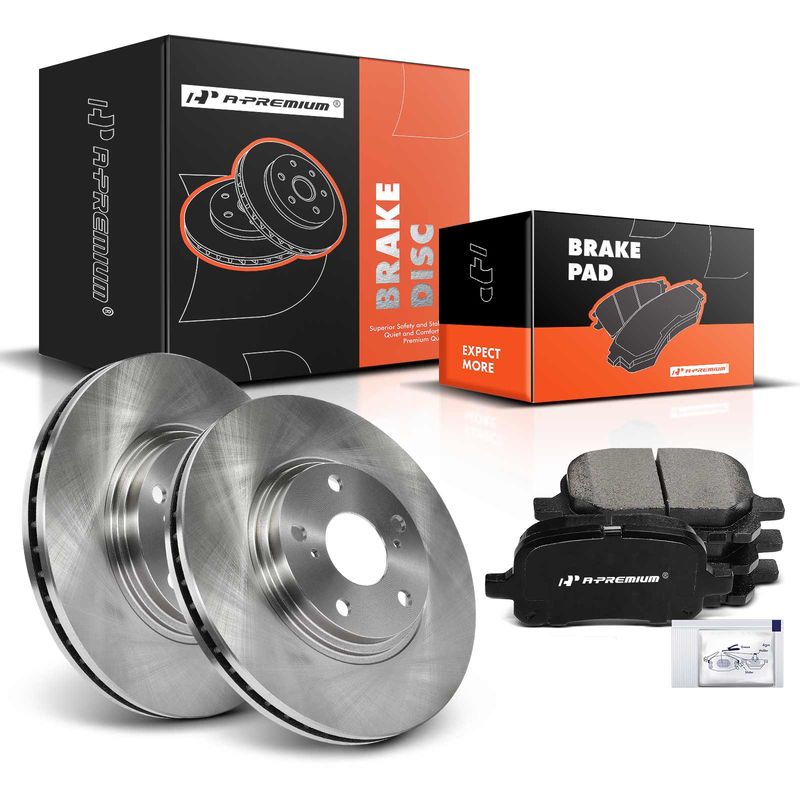 Front Disc Brake Rotors & Ceramic Brake Pads for Lexus RX300 1999-2001 V6 3.0L